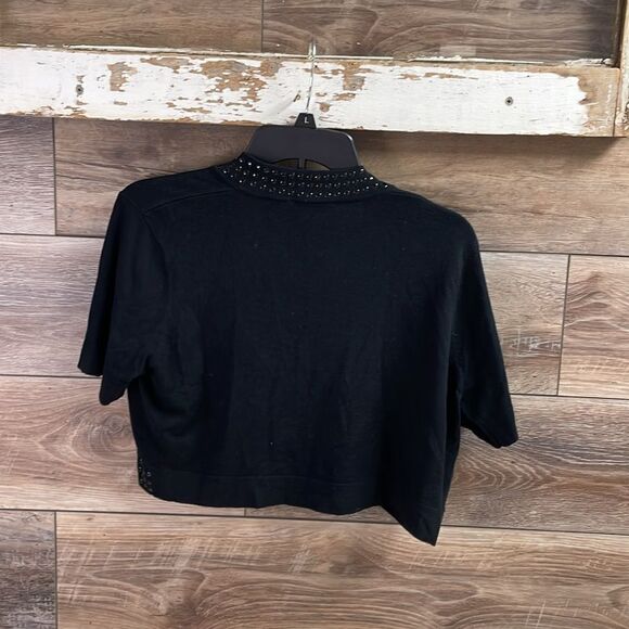 Bay Studios Petite Ladies Cardigan Shrug Sweater PXL Black NWT Old Stock - Picture 6 of 6